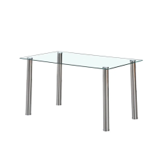 Leziter TOP! Berna 140 cm szögletes üveg étkezőasztal bútor