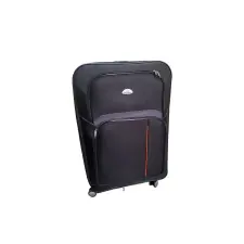 Leziter TraveLux light közepes bőrönd puha 42x65x24 cm fekete