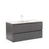 Leziter Vario Pull 100 alsó szekrény mosdóval antracit-antracit