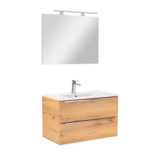 Leziter Vario Trim 80 komplett fürdőszoba bútor tölgy-tölgy fürdőszoba bútor