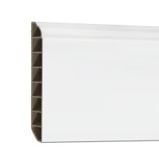 Leziter Vinyl SPC padlószegély Snow white 2400x100x12 mm élvédő, sín, szegélyelem