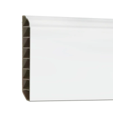 Leziter Vinyl SPC padlószegély Snow white 2400x100x12 mm élvédő, sín, szegélyelem