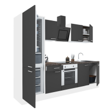 Leziter Yorki 270 konyhabútor alsó sütős, alulfagyasztós hűtős kivitelben bútor