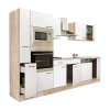 Leziter Yorki 310 konyhablokk sonoma tölgy korpusz,selyemfényű fehér fronttal