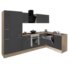 Leziter Yorki 310 sarok konyhabútor alsó sütős, polcos kivitelben bútor