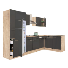 Leziter Yorki 310 sarok konyhabútor felülfagyasztós hűtős kivitelben bútor