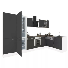 Leziter Yorki 340 sarok konyhabútor alsó sütős, alulfagyasztós hűtős kivitelben bútor