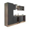 Leziter Yorki Konyhabútor - Sonoma Tölgy/Antracit - 270 cm