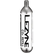 Lezyne CO2 patron, 25 g, Silver/ W/B Sticker kerékpár és kerékpáros felszerelés