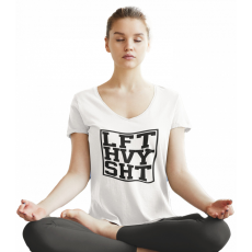  LFT HVY SHT - Női V-Nyakú Póló