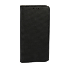 LG K61, Oldalra nyíló flip tok, Smart, fekete tok és táska