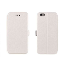 LG K7 X210 fehér szilikon keretes könyvtok tok és táska
