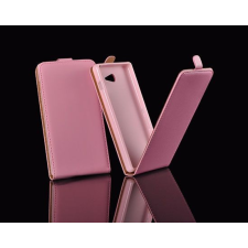 LG L90 D405 rózsaszín szilikon keretes vékony flip tok tok és táska