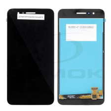 LG Lcd + Touch Pad Komplett Lg K9 X210 Fekete Vízszintes Csatlakozó mobiltelefon, tablet alkatrész