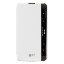 LG M2 (K10) gyári ablakos flip tok - Fehér (CFV-150.AGEUWH) mobiltelefon kellék
