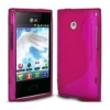 LG Optimus L3 2 E430, Szilikon tok, S-Case, rózsaszín