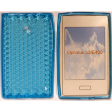 LG Optimus L3 E400, Szilikon tok, S-Case, kék tok és táska