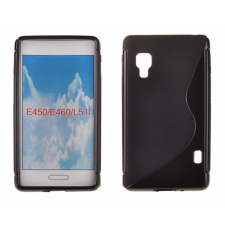 LG Optimus L5 2 E460, Szilikon tok, S-Case, fekete tok és táska