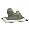  Lhasa Apso - kutyaszobor, fehér márványból készült figura, trófea egy Art-Dog kutyakiállításra