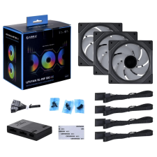 Lian Li UNI FAN SL-INFINITY 120mm fekete 3 darabos szett vezérlővel hűtés