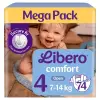  Libero Comfort 4 pelenka, 7-14 kg, 74 db