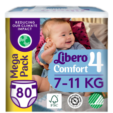 Libero Comfort Mega Pack Nadrágpelenka 7-11kg Maxi 4 (80db) pelenka