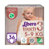Libero Libero Touch 3 bugyipelenka, 5-9 kg, 36 db