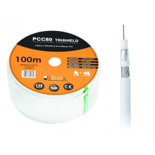 LIBOX PCC80 Koax antenna kábel 100m - Fehér kábel és adapter