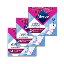 Libresse Dailies Fresh Extra Long tisztasági betét (3x24 db) intim higiénia