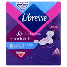 Libresse egészségügyi betét 8 db Ultra Goodnight szárnyas intim higiénia