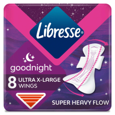 Libresse Goodnight Ultra X-Large éjszakai egészségügyi Betét 8db intim higiénia