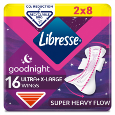 Libresse Ultra Goodnight Extra Large Wings Duo egészségügyi betét (2x8 db) intim higiénia