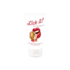 Lick-it Lick it! - 2in1 ehető síkosító - pezsgő-eper (50 ml) (06257440000) síkosító
