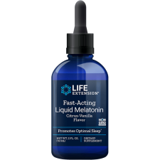 Life Extension Élethosszabbító gyors hatású folyékony melatonin, vanília, 59 ml vitamin és táplálékkiegészítő