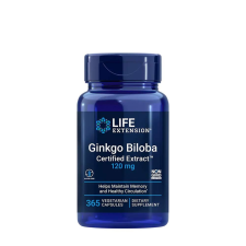 Life Extension Ginkgo Biloba 120 mg kivonat kapszula - Ginkgo Biloba Certified Extract (365 Kapszula) vitamin és táplálékkiegészítő
