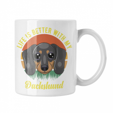 Life is better with my Dachsund - Fehér Bögre bögrék, csészék