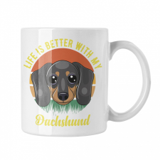  Life is better with my Dachsund - Fehér Bögre bögrék, csészék