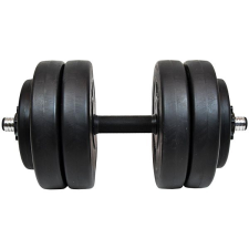 LifeFit egykezes súlyzó 23 kg, vinil-cement, 30 mm-es rúd/6 × tárcsa súlyzórúd