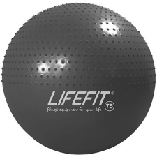 LifeFit masszázslabda 75 cm, sötétszürke fitness labda