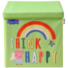 LIFENEY Tárolódoboz fedéllel Peppa malac Think Happy, 33×33×33 cm (833665) bútor