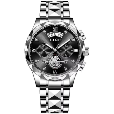 LIGE Earthleaf fekete karóra