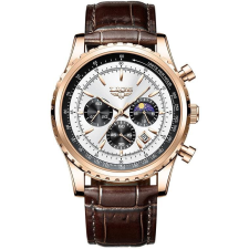 LIGE Man 8989-10 rose gold silver (19929) karóra
