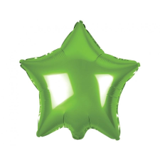  Light Green Star, Zöld csillag fólia lufi 44 cm party kellék