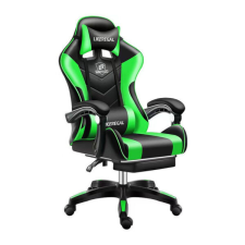 Likeregal 920 masszázs gamer szék lábtartóval zöld holm1048M forgószék
