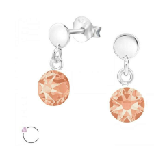Lilibeth- Swarovski kristályos fülbevaló -Light Peach fülbevaló