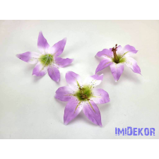  Liliom selyemvirág fej 13cm - Világos Lila átmenetes dekoráció