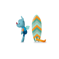 lilliputiens - sárkány surfer joe - varázslatos vízi játék fürdőszobai játék