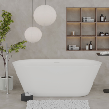  LILY matt fehér szabadonálló kád kád, zuhanykabin