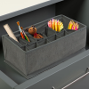 LIM-2483 Bewello Szövet tárolódoboz - 32 x 16 x 11 cm - 12 zseb - szürke