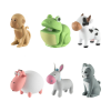 LIM-3405 Home Kids LED ANIMALS állatfigurás kulcstartó, műanyag, hang- és fényhatás, 12 db